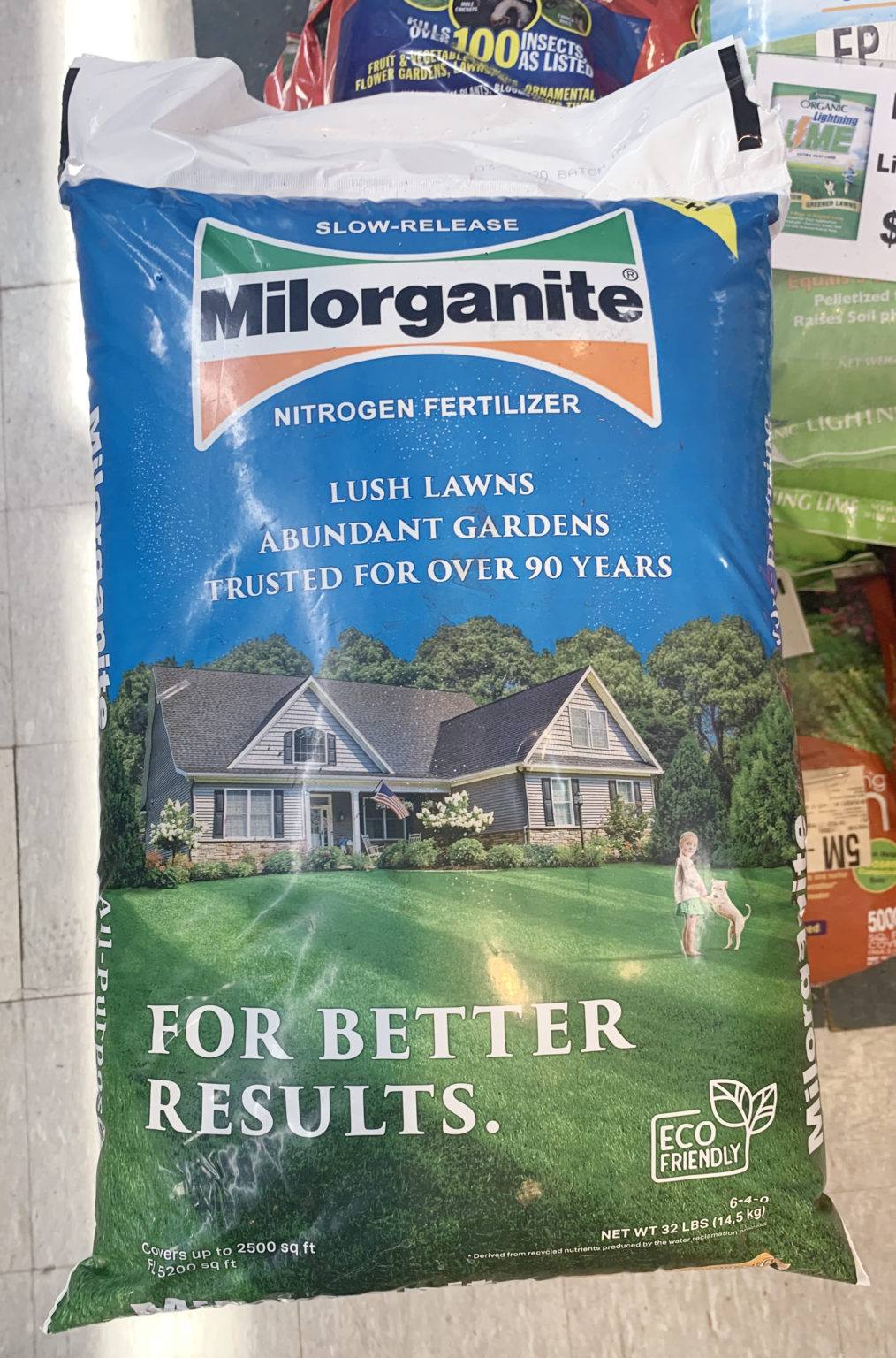 Milorganite Slow-Release Nitrogen Fertilizer 32lbs | Milaegers
